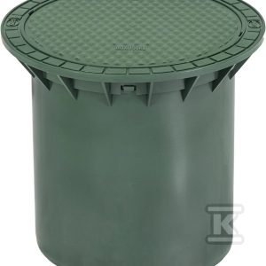 Pokrywa tworzywowa teleskopowa D400 H500, do zbiornika EPURBIO oczyszczalni drenażowej oraz do pompowni / studni chłonnej, przystosowana do ruchu pieszego, kolor zielony 340053 Pokrywa tworzywowa teleskopowa D400 H500, do zbiornika EPURBIO oczyszczalni drenażowej oraz do pompowni / studni chłonnej, przystosowana do ruchu pieszego, kolor zielony 340053