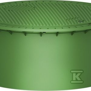 Pokrywa tworzywowa teleskopowa DN600 MINI kl.A15 (1.5T), do szamba szczelnego, kolor zielony 371010