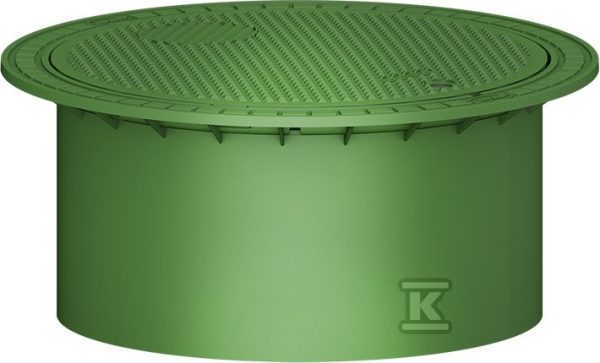 Pokrywa tworzywowa teleskopowa DN600 MINI kl.A15 (1.5T), do szamba szczelnego, kolor zielony 371010