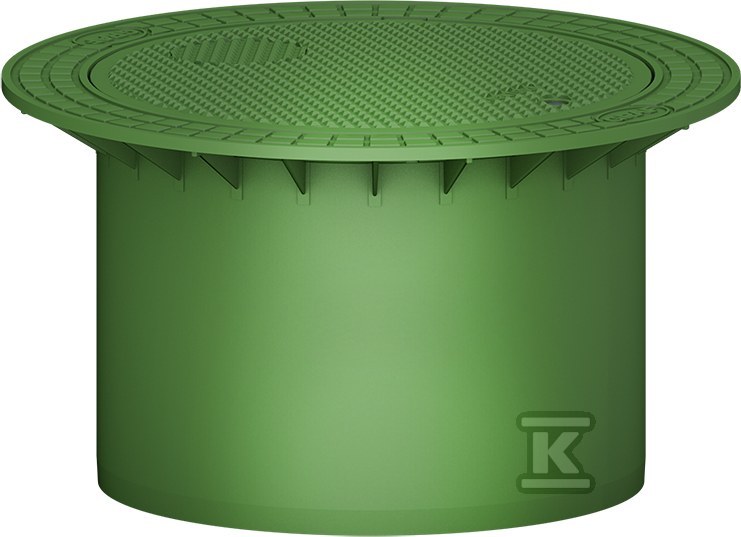Pokrywa tworzywowa teleskopowa DN600 MAXI kl.A15 (1.5T), do oczyszczalni biologicznej ONE2CLEAN oraz szamba CARAT, kolor zielony 371011 - obrazek 1