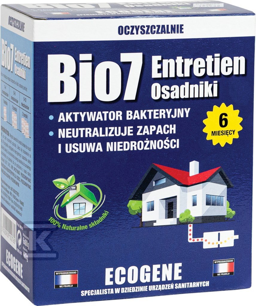 Preparat BIO7 ENTRETIEN EKSPLOATACJA 480G do osadników BIO7-22987 - obrazek 1