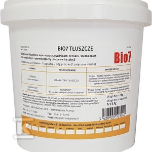 Preparat BIO7 TŁUSZCZE EKSPLOATACJA 1KG do osadników i separatorów tłuszczu BIO7-31973 Preparat BIO7 TŁUSZCZE EKSPLOATACJA 1KG do osadników i separatorów tłuszczu BIO7-31973