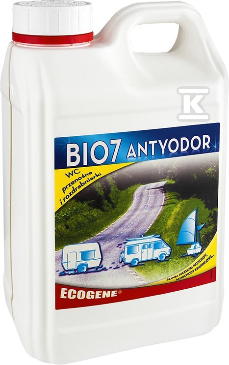 Preparat BIO7 ANTYODOR BLOKADA ZAPACHÓW 2L do toalet przenośnych i turystycznych BIO7-32601 - obrazek 1