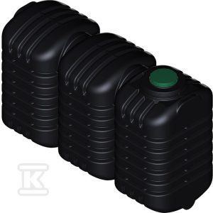 Zbiornik podziemny PEHD na wodę pitną 7500L, pokrywa gwintowana D400, kolor czarny W-216 Zbiornik podziemny PEHD na wodę pitną 7500L, pokrywa gwintowana D400, kolor czarny W-216