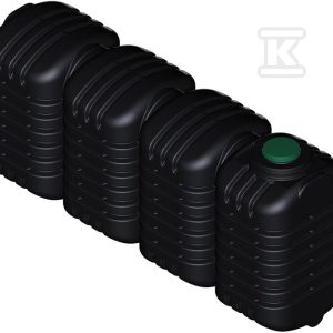 Zbiornik podziemny PEHD na wodę pitną 10000L, pokrywa gwintowana D400, kolor czarny W-217 Zbiornik podziemny PEHD na wodę pitną 10000L, pokrywa gwintowana D400, kolor czarny W-217