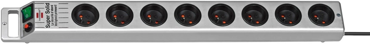 Listwa zasilająca Super‑Solid Line 2,5m 8 gniazd srebrny H05VV‑F 3G1,5 1153344118
