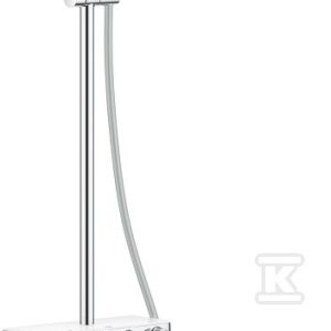 System prysznicowy Grohe Rainshower SmartControl 310 z termostatem do montażu ściennego podtynkowego, chrom / biały, deszczownica 2 strumienie, słuchawka 3 strumienie z ogranicznikiem przepływu, ramię prysznica 450 mm, blokada bezpieczeństwa 26507LS0 System prysznicowy Grohe Rainshower SmartControl 310 z termostatem do montażu ściennego podtynkowego, chrom / biały, deszczownica 2 strumienie, słuchawka 3 strumienie z ogranicznikiem przepływu, ramię prysznica 450 mm, blokada bezpieczeństwa 26507LS0