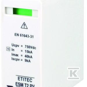 Moduł wymienny ogranicznika przepięć ESM T2 PV 750/15 S 002440686 Moduł wymienny ogranicznika przepięć ESM T2 PV 750/15 S 002440686