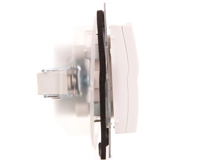 LOGI Gniazdo hermetyczne z klapką 2P+Z IP44 Schuko śrubowe 16A 250V Biały 25086 - obrazek 2