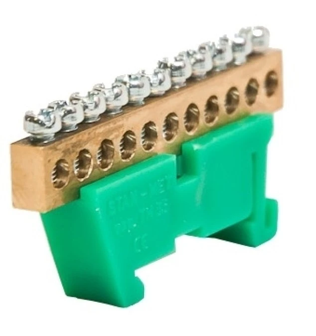 Listwa zaciskowa zerowa 11x10mm2 zielona TH 35‑11/Z - obrazek 1