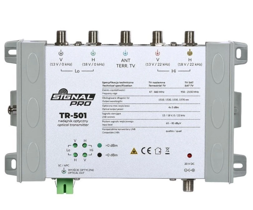 NADAJNIK OPTYCZNY TR‑501 SIGNAL PRO - obrazek 3