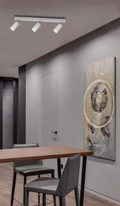 Listwa sufitowa biała z klasycznymi reflektorkami z serii KAYLA K‑4729 Kaja Lighting - obrazek 3