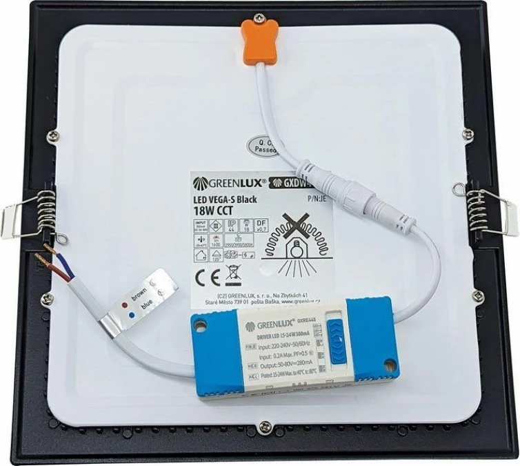 LED VEGA‑S Black 18W CCT 1600/2420lm ‑ Oprawa LED do zabudowy p/t (Downlight LED) GXDW411 - obrazek 2