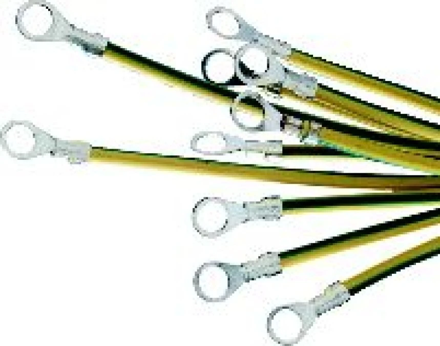 Linka uziemiająca 6mm2 160mm oczko fi 6,4mm NSYEL166D6 /10szt./