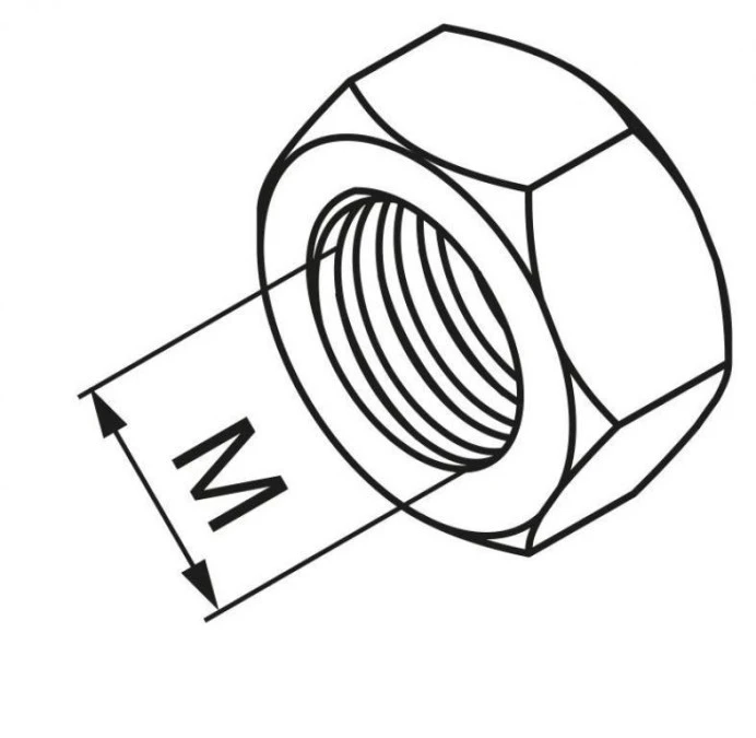 Nakrętka 12 stal NSM12 650344 /100szt./ - obrazek 2