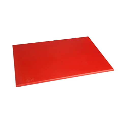 Hygiplas Antybakteryjna czerwona deska do krojenia o wysokiej gęstości surowego mięsa 45 x 30 cm