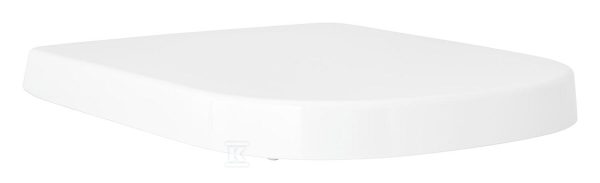 Deska sedesowa WC wolnoopadająca duroplast Euro Ceramics demontowalna, mocowanie od góry biała 39330002
