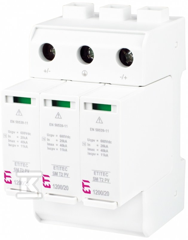 Ogranicznik przepięć T2 (C) - do systemów PV ETITEC SM T2 PV 1200/20 Y 002440634 - obrazek 1
