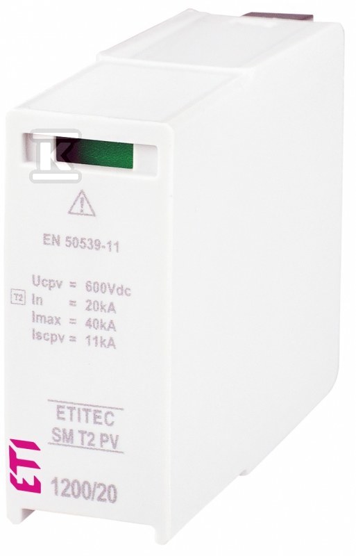 Moduł wymienny ogranicznika przepięć Typ 2 (kl.C) do systemów PV MOD. SM T2 PV 600/20 S 002440636
