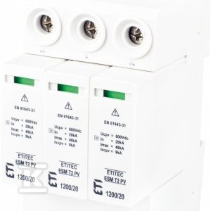 Modułowy ogranicznik przepięć ETITEC ESM T2 PV 1200/20 Y RC 002440681 Modułowy ogranicznik przepięć ETITEC ESM T2 PV 1200/20 Y RC 002440681