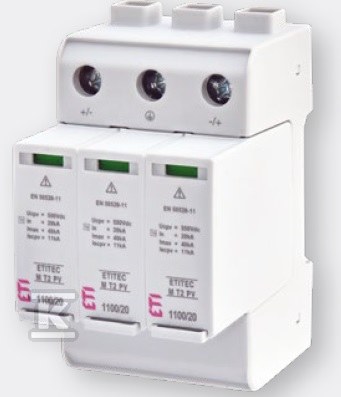 Moduł wymienny ogranicznika przepięć Typ 2 (kl.C) do systemów PV MOD. M T2 PV 300/20 002440737 - obrazek 1