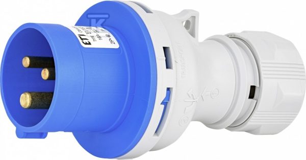 Wtyczka 16A, 230V, 2P+PE, IP44 EV 1632 004482016
