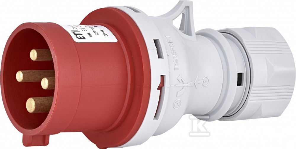 Wtyczka 32A, 400V, 3P+PE, IP44 EV 3243 004482020 - obrazek 1