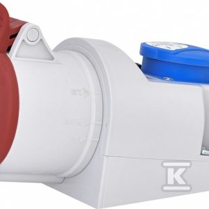 Gniazdo kombi 3P+N+PE plus 32A, 400V/230V, EE 16S Schuko IP44 EZCZ -S 3253 004482053 Gniazdo kombi 3P+N+PE plus 32A, 400V/230V, EE 16S Schuko IP44 EZCZ -S 3253 004482053