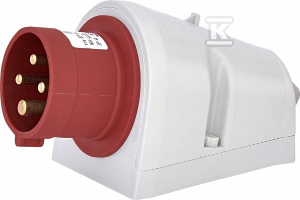 Wtyk odbiornikowy stały 16A, 400V, 3P+PE, IP44 EP 1643 004482059