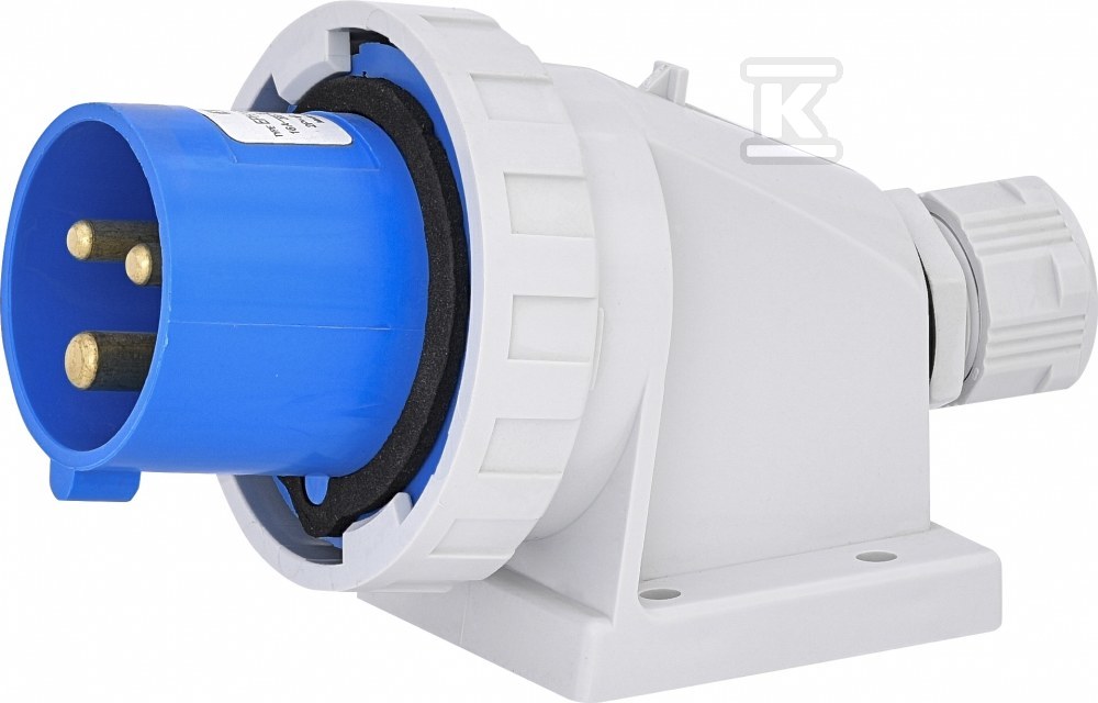 Wtyk odbiornikowy stały 16A, 230V, 2P+PE, IP67 EPH 1632 004482066 - obrazek 1