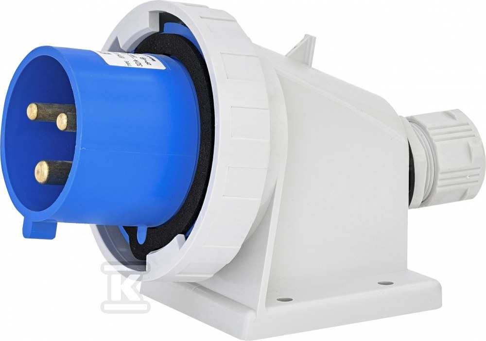 Wtyk odbiornikowy stały 32A, 230V, 2P+PE, IP67 EPH 3232 004482069 - obrazek 1