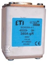 Wkładka bezpiecznikowa – NHG2 UQ2 gR 224A/500V – ultraszybka 004714518