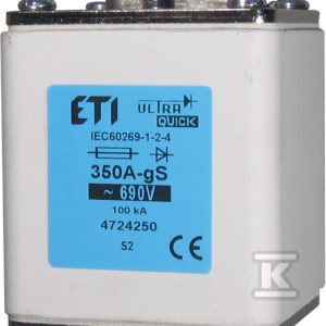 Wkładka bezpiecznikowa – NHS3/110 gS 630A/690V – ultraszybka / gS / zaciski śrubowe S 004725251 Wkładka bezpiecznikowa – NHS3/110 gS 630A/690V – ultraszybka / gS / zaciski śrubowe S 004725251