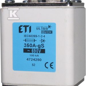 Wkładka bezpiecznikowa – NHS3/110/M gS 630A/690V – ultraszybka / zaciski śrubowe S 004725256 Wkładka bezpiecznikowa – NHS3/110/M gS 630A/690V – ultraszybka / zaciski śrubowe S 004725256
