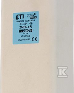 Wkładka bezpiecznikowa – NHS3/210-165 UQ1 aR 250A/2000V – ultraszybka / zaciski śrubowe S 004735160 Wkładka bezpiecznikowa – NHS3/210-165 UQ1 aR 250A/2000V – ultraszybka / zaciski śrubowe S 004735160