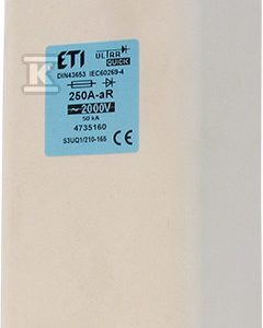 Wkładka bezpiecznikowa – NHS3/210-165 UQ1 aR 350A/2000V – ultraszybka / zaciski śrubowe S 004735161 Wkładka bezpiecznikowa – NHS3/210-165 UQ1 aR 350A/2000V – ultraszybka / zaciski śrubowe S 004735161