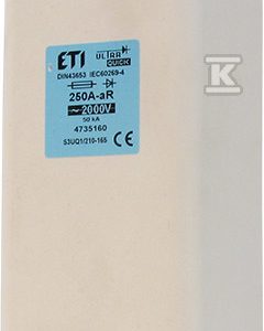 Wkładka bezpiecznikowa – NHS3/210-165 UQ1 aR 710A/2000V – ultraszybka / zaciski śrubowe S 004735166 Wkładka bezpiecznikowa – NHS3/210-165 UQ1 aR 710A/2000V – ultraszybka / zaciski śrubowe S 004735166