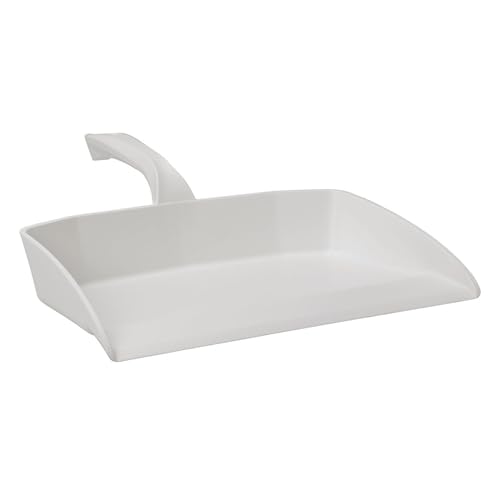 Vikan 56605 wysokiej jakości polipropylenowa szufelka/szufla o szerokości 330 mm, biała