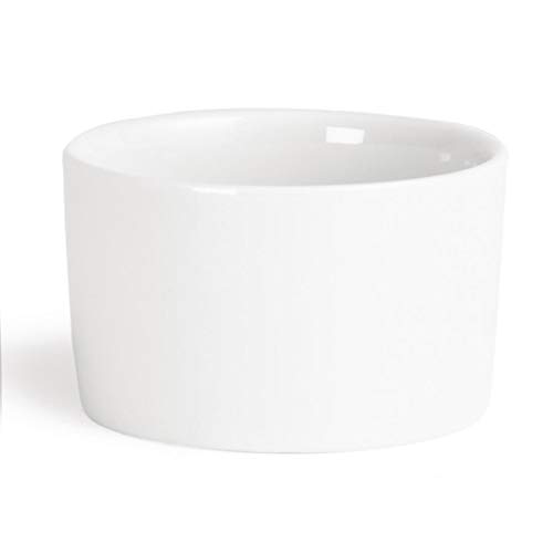 12 x Olympia Whiteware współczesne ramekins 70 mm porcelanowe naczynia do pieczenia