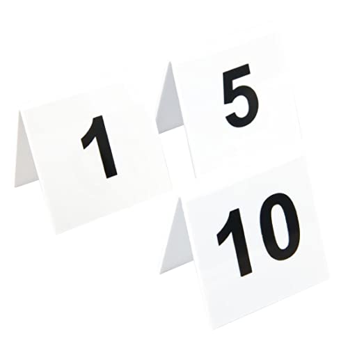 Olympia L981 zestaw numerów z tworzywa sztucznego, czarno biały