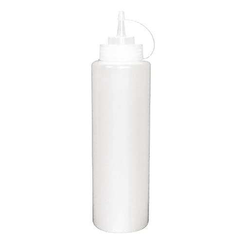 Butelka do wyciskania 350 ml szeroki otwór przezroczysty idealny sosu, keczupu, musztardy, majonezu, olejku octu, sosu sałatek