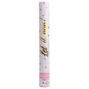 TUBA Z KONFETTI 40 CM RÓŻOWE TUBA Z KONFETTI 40 CM RÓŻOWE