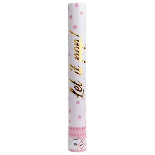 TUBA Z KONFETTI 40 CM RÓŻOWE TUBA Z KONFETTI 40 CM RÓŻOWE