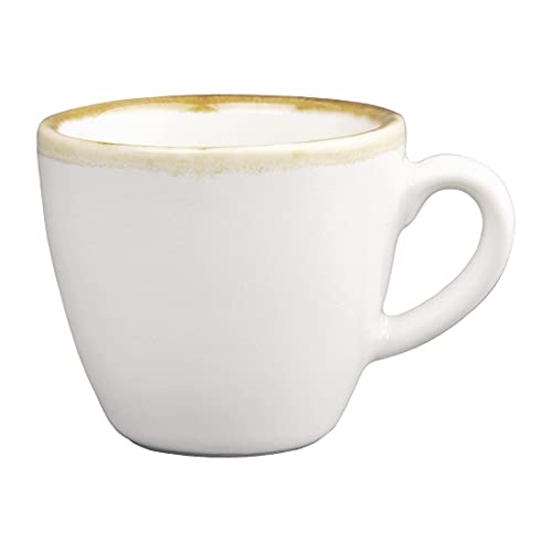 Olympia FB986 porcelanowy kubek do espresso, pojemność 85 ml, 62 mm, biały, 6 sztuk - obrazek 1