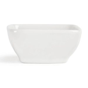 12 x Olympia miniaturowe zaokrąglone kwadratowe naczynia 60 mm porcelanowe białe miski do serwowania 12 x Olympia miniaturowe zaokrąglone kwadratowe naczynia 60 mm porcelanowe białe miski do serwowania