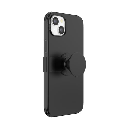 PopSockets etui iPhone 14 Plus z uchwytem na telefon i suwakiem, czarne PopSockets etui iPhone 14 Plus z uchwytem na telefon i suwakiem, czarne