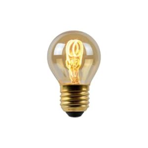Żarówka LED E27 G45 3W bursztynowa 2200K ściemniana Żarówka LED E27 G45 3W bursztynowa 2200K ściemniana