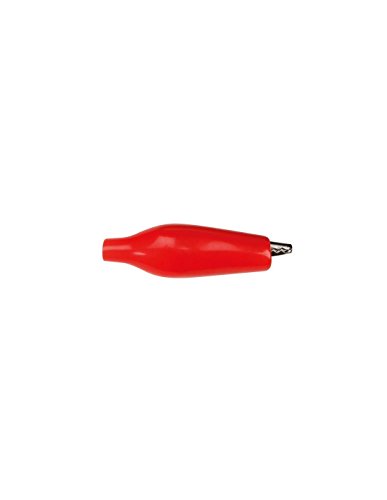 KK 7 Izolowany klips krokodyl Czerwony 27 mm