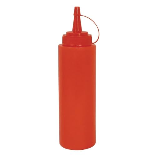 Vogue K093 czerwona butelka na sos wyciskany, 300 ml - obrazek 1