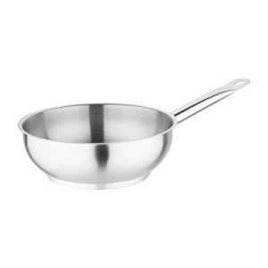 Vogue patelnia do smażenia ze stali nierdzewnej 200 mm indukcyjna smażenie naczynia kuchenne Vogue patelnia do smażenia ze stali nierdzewnej 200 mm indukcyjna smażenie naczynia kuchenne